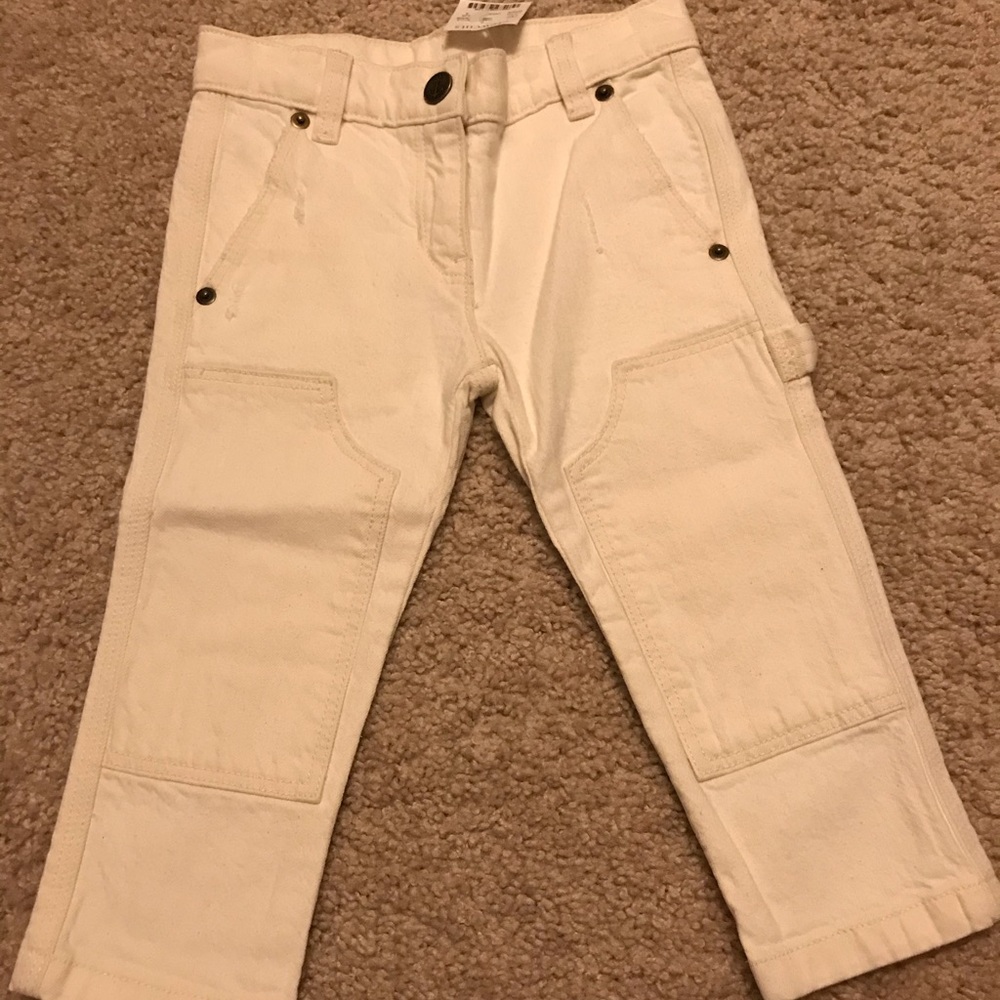NWT Crewcuts White Cotton Jean For Toddler Girl 3T